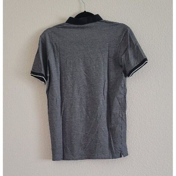 THE KOOPLES Gray Cotton Short Sleeve Collared Polo Golf Shirt Men's Size Small - Picture 7 of 9